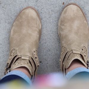 Rustic brown booties